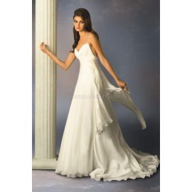 Elegante abito da sposa formale in chiffon sexy