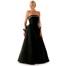 Glamour A-Line Satin Zipper Prom Dresses Senza strascico